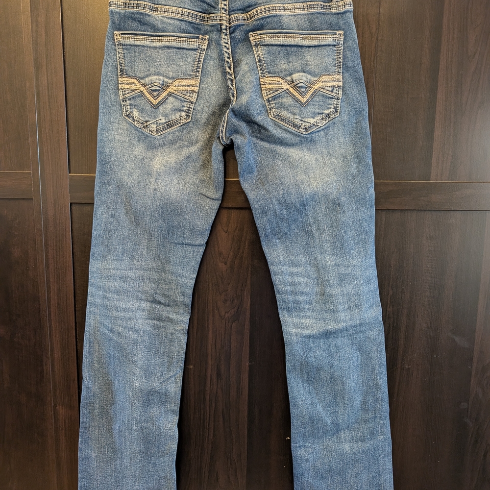 BKE Denim Jeans with Embroidered Pockets